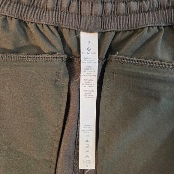 LULULEMON Green Adapted State High-Rise Full Length Jogger Pant Size 2 LIKE NEW! - Picture 13 of 16